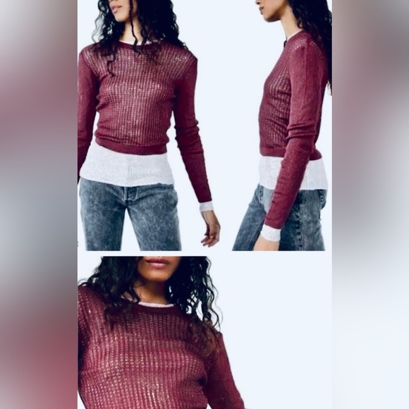 FREE PEOPLE H2O PULLOVER CREW SWEATER!! - Picture 2 of 4